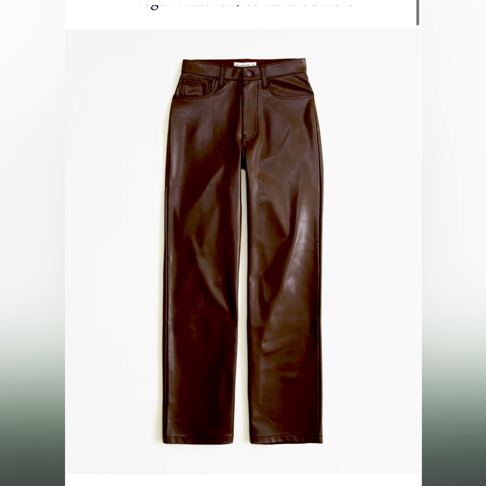 ABERCROMBIE & Fitch | vegan leather | 90s highrise